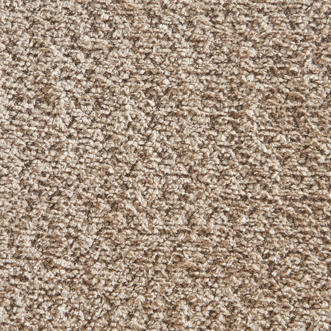 Ema - Lot de 2 tabourets de bar en tissu bouclette et métal H66,5cm