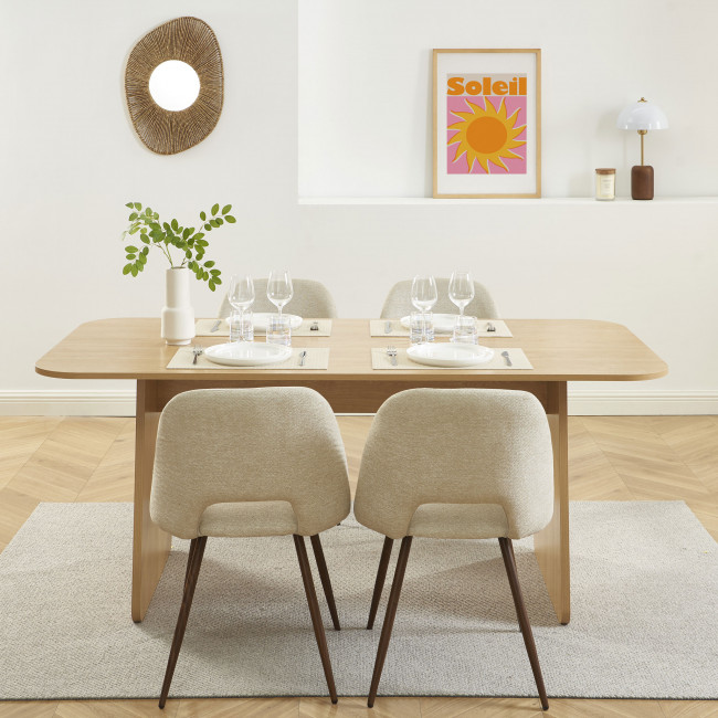 Noah - Table à manger 6 personnes en bois