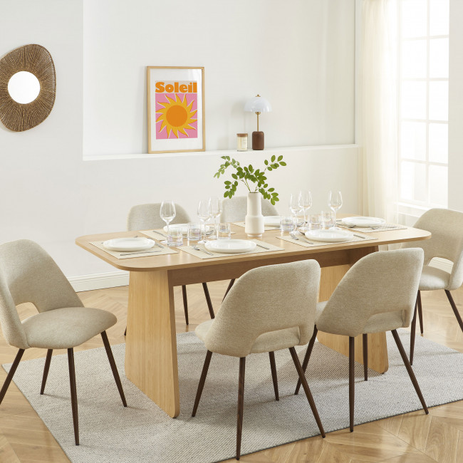 Noah - Table à manger 6 personnes en bois