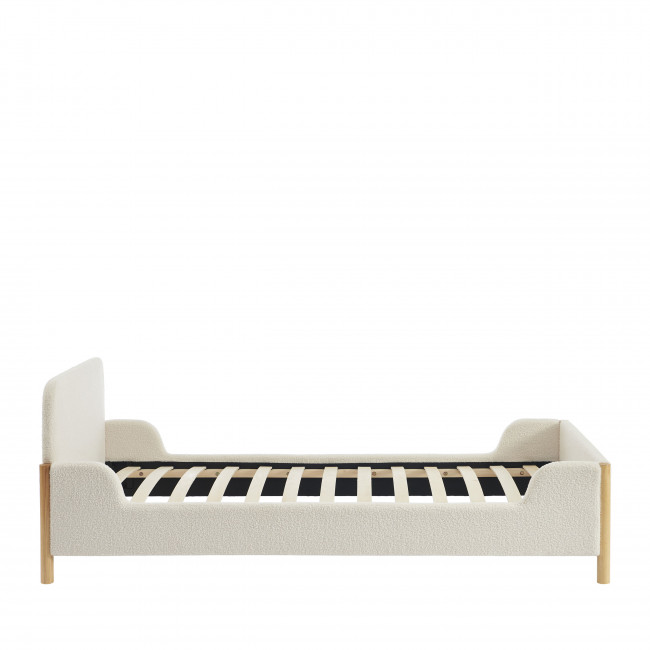 Lois - Lit enfant en tissu bouclette 90x190cm