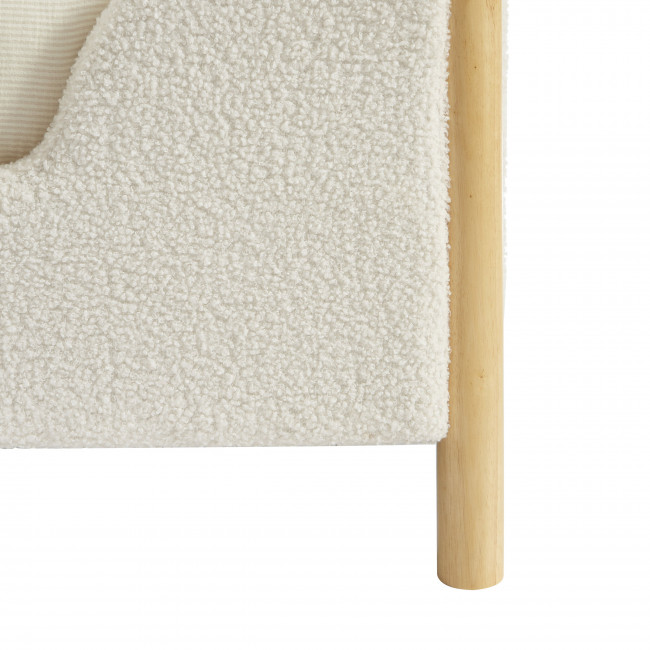 Lois - Lit enfant en tissu bouclette 90x190cm