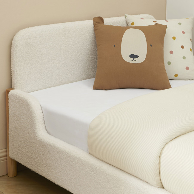 Lois - Lit enfant en tissu bouclette 90x190cm