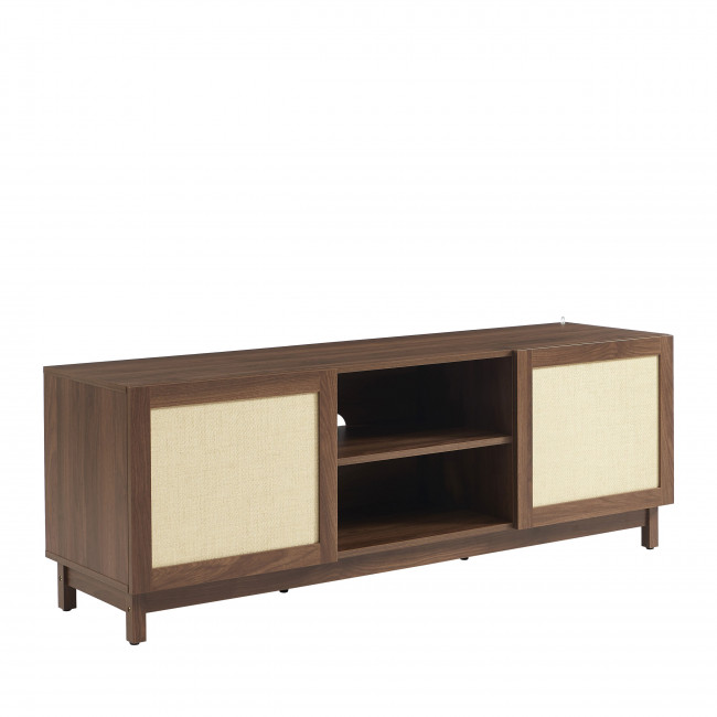 Estela - Meuble TV 2 portes en bois L150cm