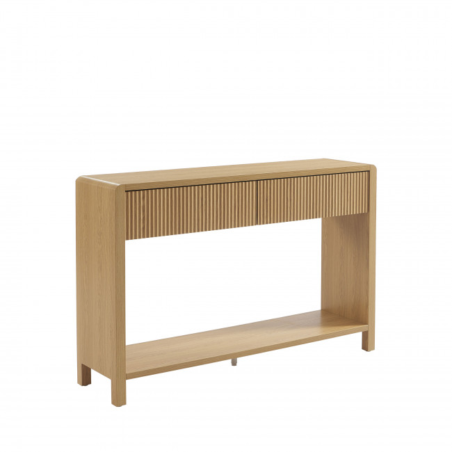 Paula - Console 2 tiroir en bois L120cm