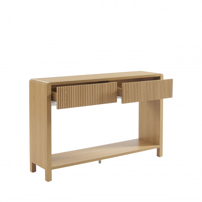 Paula - Console 2 tiroir en bois L120cm