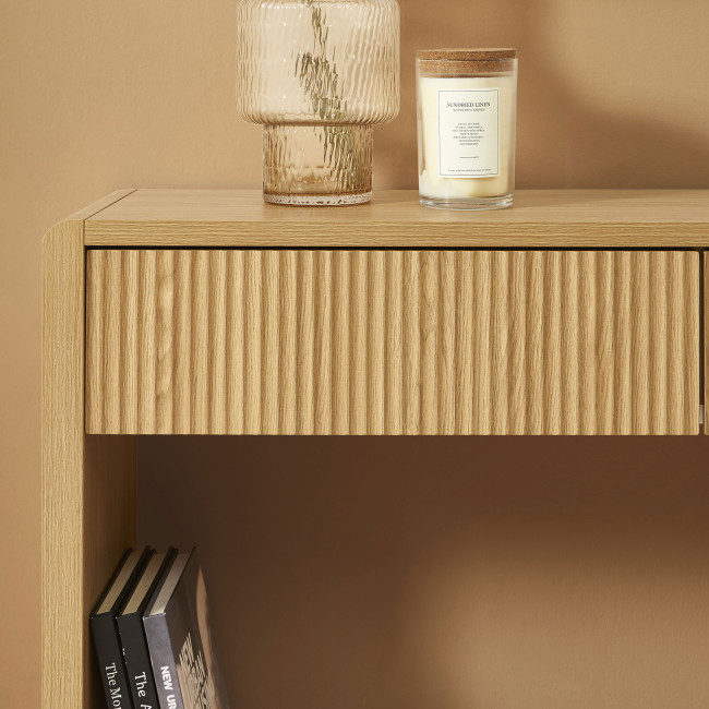 Paula - Console 2 tiroir en bois L120cm