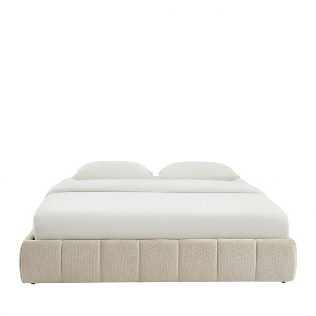 Romeo - Lit coffre en tissu chenille 180x200cm