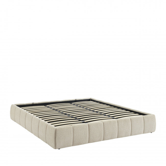 Romeo - Lit coffre en tissu chenille 180x200cm