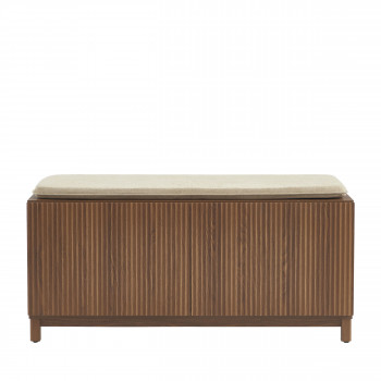 Belly - Banc d'entrée avec rangement à chaussures en bois L112cm