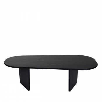 Soma - Table basse ovale en bois 130x65cm
