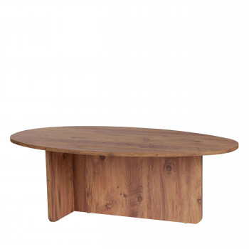 Oris - Table basse organique en bois 120x65cm