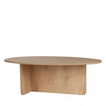 Oris - Table basse organique en bois 120x65cm