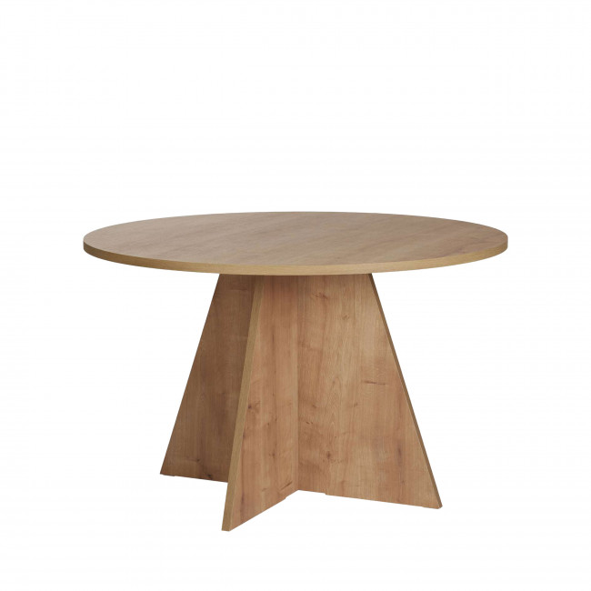 Naro - Table à manger 4 personnes ronde en bois