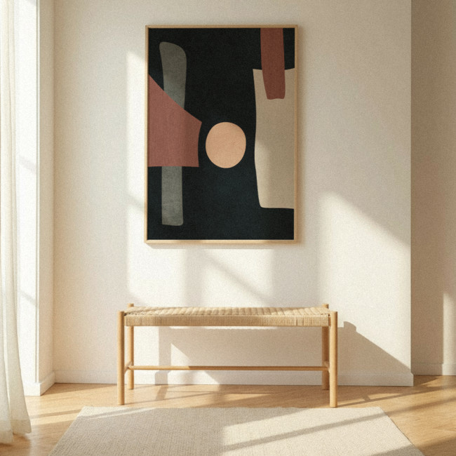 Victor - Banc en corde tressée et bois L90cm