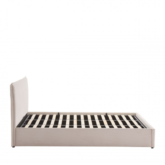 Cama - Lit coffre en velours côtelé 180x200cm