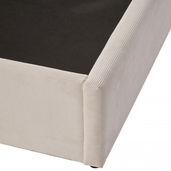 Cama - Lit coffre en velours côtelé 160x200cm