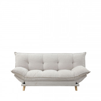 Luma - Canapé convertible 3 places en tissu chenille