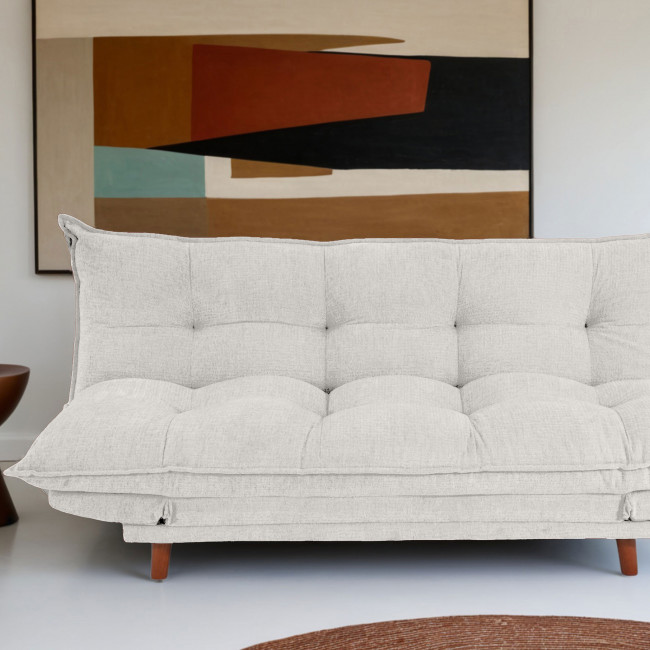 Luma - Canapé convertible 3 places en tissu chenille