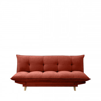 Luma - Canapé convertible 3 places en tissu chenille