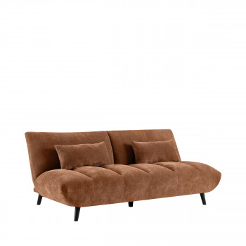 Peco - Canapé convertible 3 places en tissu chenille