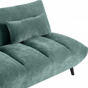 Peco - Canapé convertible 3 places en tissu chenille