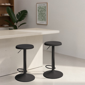 Pop - Tabouret de bar réglable en métal H60-81cm