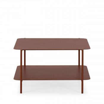 Judith - Table basse en métal à double plateau