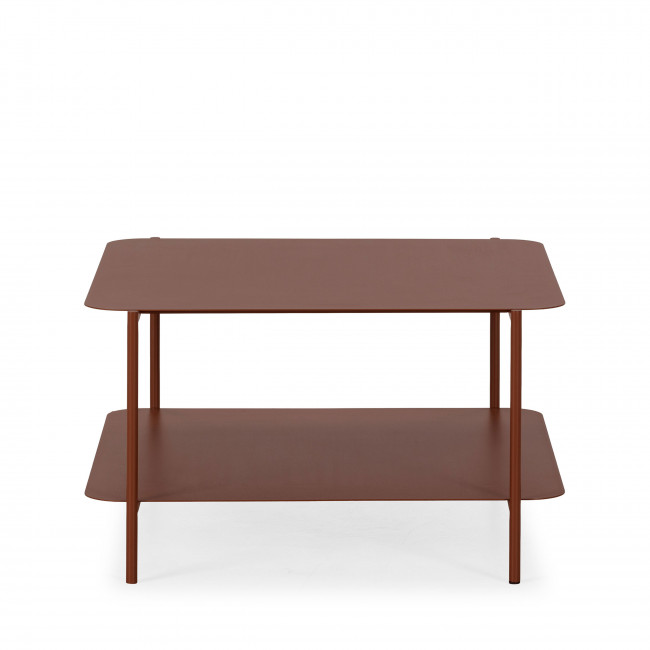 Judith - Table basse en métal à double plateau