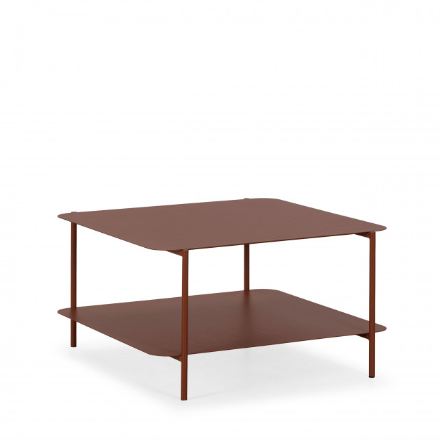Judith - Table basse en métal à double plateau