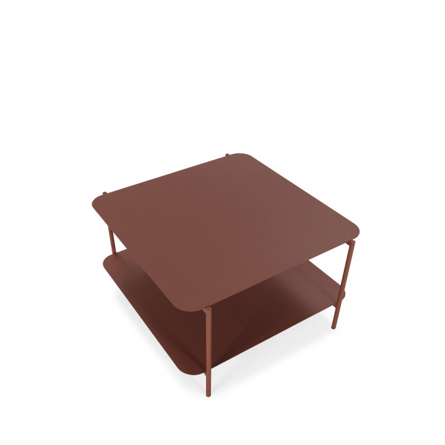 Judith - Table basse en métal à double plateau