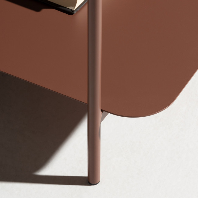 Judith - Table basse en métal à double plateau