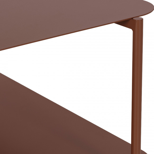 Judith - Table basse en métal à double plateau