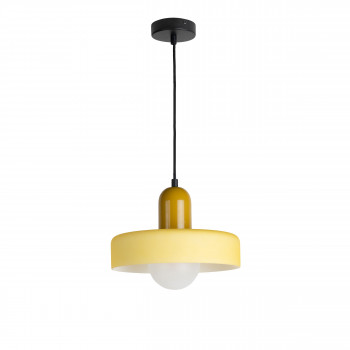 Opaco Grato - Suspension en métal avec abat-jour cylindrique