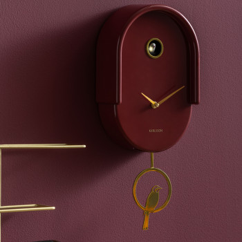 Tweet - Horloge murale en métal avec coucou
