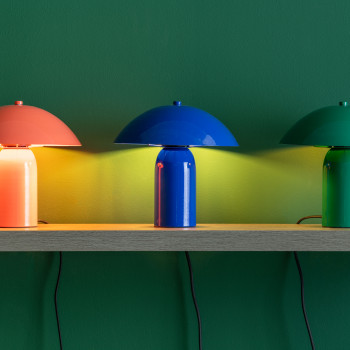 Astuto - Lampe de table champignon en métal