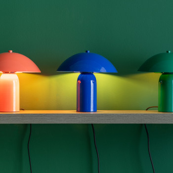 Astuto - Lampe de table champignon en métal