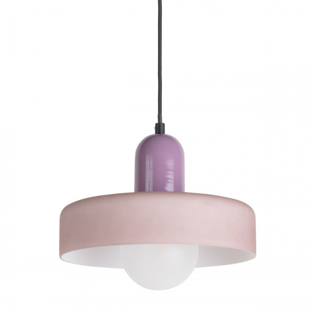 Opaco Grato - Suspension en métal avec abat-jour cylindrique