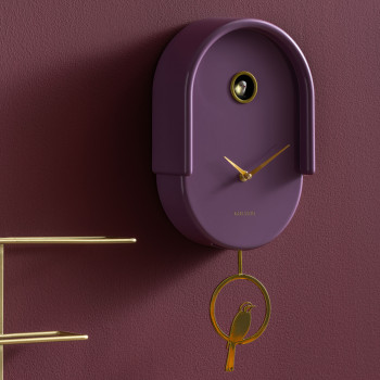 Tweet - Horloge murale en métal avec coucou