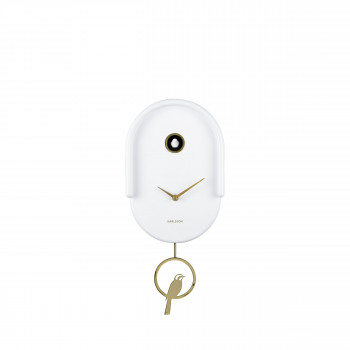 Tweet - Horloge murale en métal avec coucou