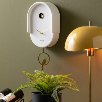 Tweet - Horloge murale en métal avec coucou