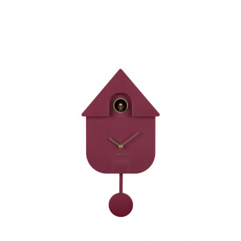 Modern cuckoo oro - Horloge murale en métal avec coucou