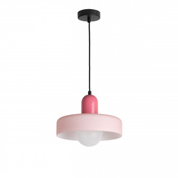 Opaco Grato - Suspension en métal avec abat-jour cylindrique