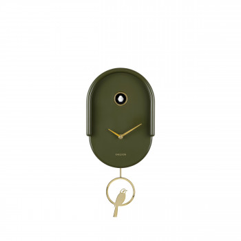 Tweet - Horloge murale en métal avec coucou