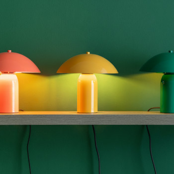 Astuto - Lampe de table champignon en métal