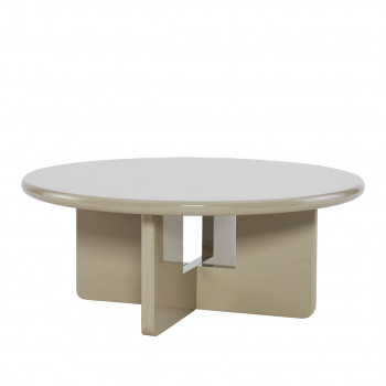 Paloma - Table basse ronde en bois laqué ø80cm