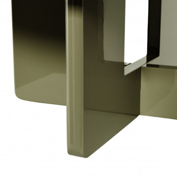 Paloma - Table basse ronde en bois laqué ø80cm