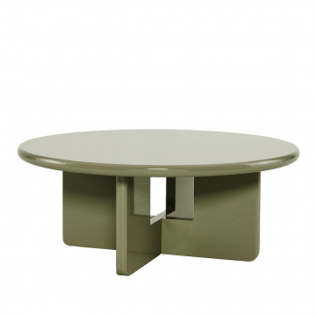 Paloma - Table basse ronde en bois laqué ø80cm