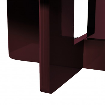 Paloma - Table basse ronde en bois laqué ø80cm