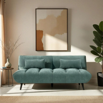 Peco - Canapé convertible 3 places en tissu chenille