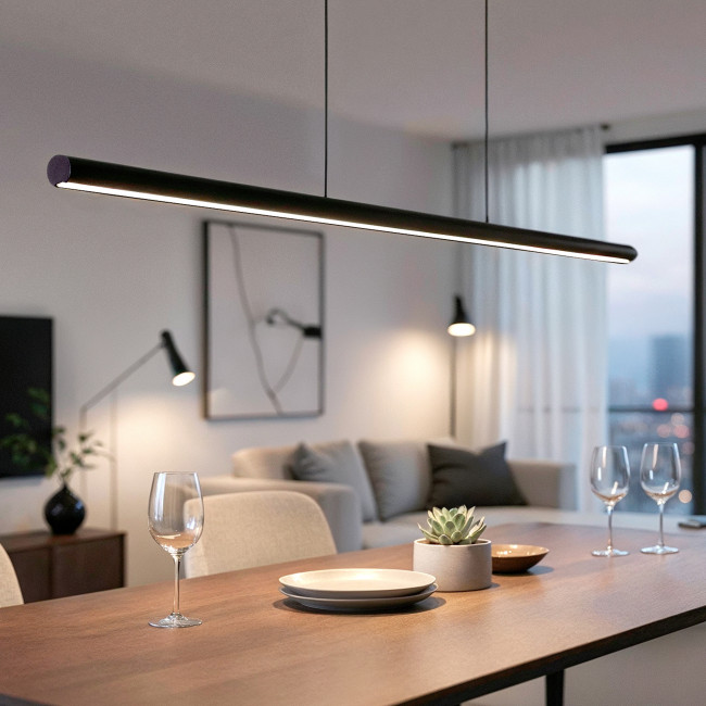 Lumae - Suspension linéaire en aluminium L120cm